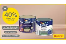 flexa strak op de muur kleurmuurverf