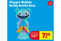 playgro wobble buddy rattle bear
