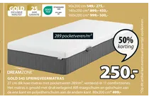 gold s45 springveermatras