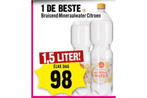 bruisend mineraalwater citroen