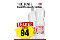 bruisend mineraalwater framboos