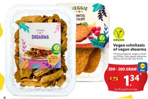 vegan schnitzels of vegan shoarma