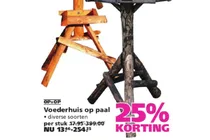 voederhuis op paal