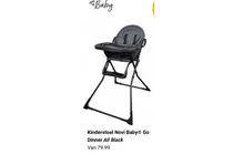kinderstoel novi baby go dinner all black