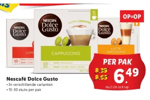 Nescafé Dolce Gusto Cappuccino aanbieding