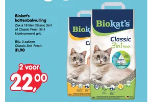 biokat s classic 3in1 fresh kattenbakvulling