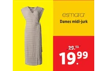 dames midi jurk