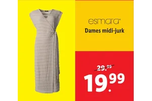 dames midi jurk