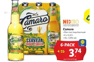 Camaro Cerveza aanbieding