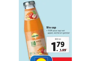 bio appelsap met wortel en gember