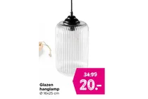 glazen hanglamp