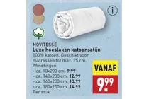 luxe hoeslaken katoensatijn