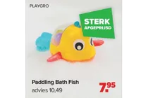 paddling bath fish