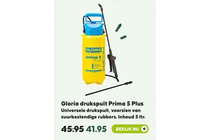 gloria drukspuit prima 5 plus