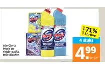 glorix single packs toiletblokken