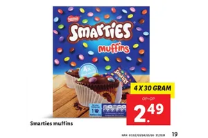 smarties muffins