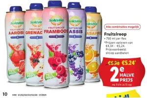 fruitsiroop aardbei