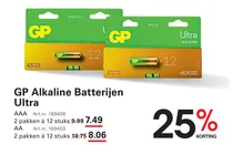 gp alkaline batterijen ultra