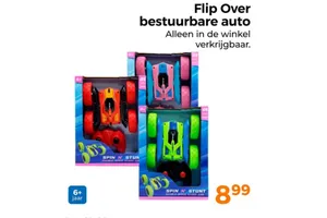 flip over bestuurbare auto