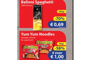 Yum Yum Noodles nu 58.00% korting aanbieding