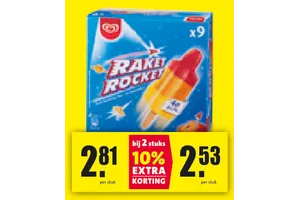 raket rocket ijslolly