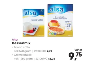 Panna Cotta aanbieding