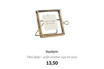 mini lijstje