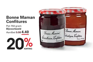 Aardbeien Confiture nu 20.00% korting aanbieding