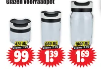 glazen voorraadpot