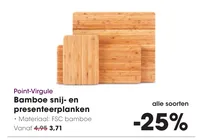 bamboe snij en presenteerplanken