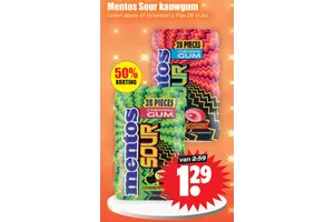 mentos sour kauwgum