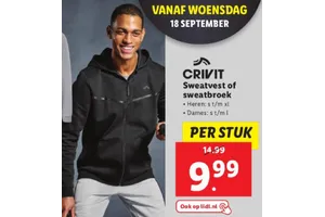 sweatvest of sweatbroek