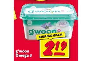 g woon omega 3 margarine