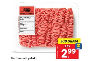 half om half gehakt