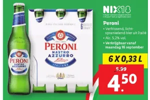 Peroni Nastro Azzurro aanbieding