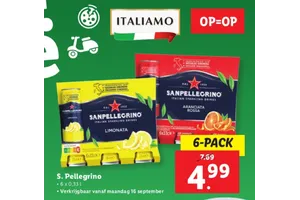 S. Pellegrino aanbieding