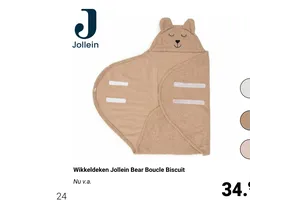 wikkeldeken jollein bear boucle biscuit