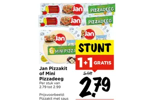 pizzakit of mini pizzadeeg