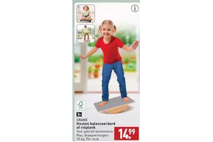 houten balanceerbord of rolplank