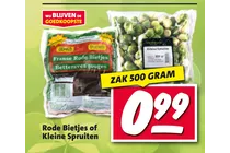 rode bietjes of kleine spruiten