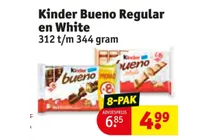 kinder bueno regular en white