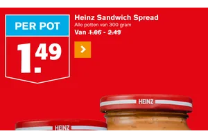 Sandwich Spread aanbieding