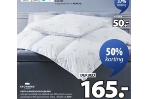 Dekbed nu 50.00% korting aanbieding