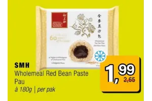 wholemeal red bean paste pau