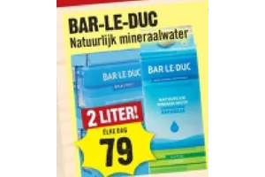 Natuurlijk mineraalwater aanbieding