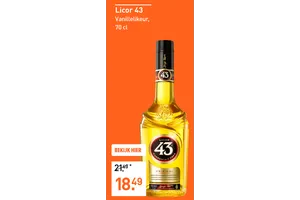 Licor 43 aanbieding