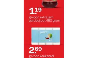 extra jam aardbei aanbieding