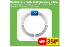 Medisana lichaamsanalyseweegschaal aanbieding