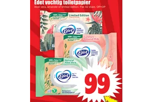 Vochtig toiletpapier aanbieding