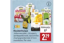 juliennesnijder citruspers aardappelborstel dunschiller champignonborstel of mini mandoline